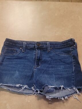 Universal Thread Dark Blue Distressed Denim Cutoff Shorts